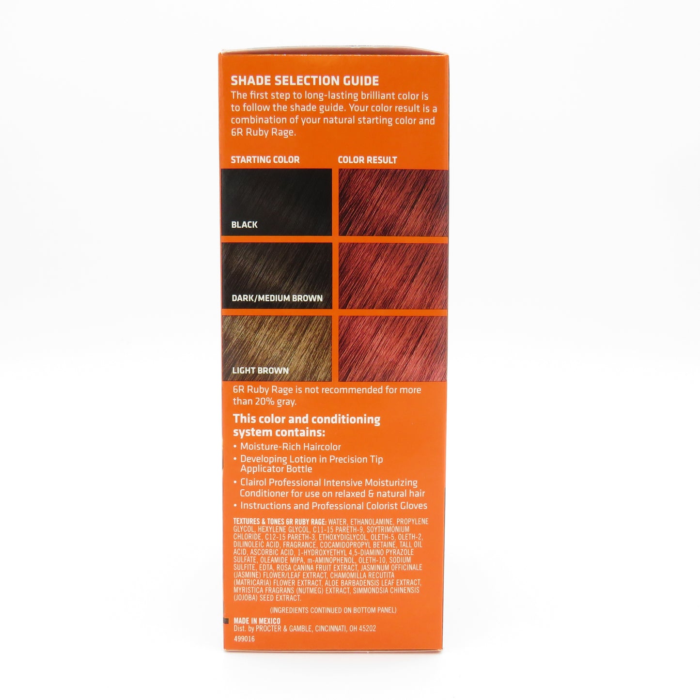 Clairol Textures & Tones Color 1 app - 6R RUBY RAGE