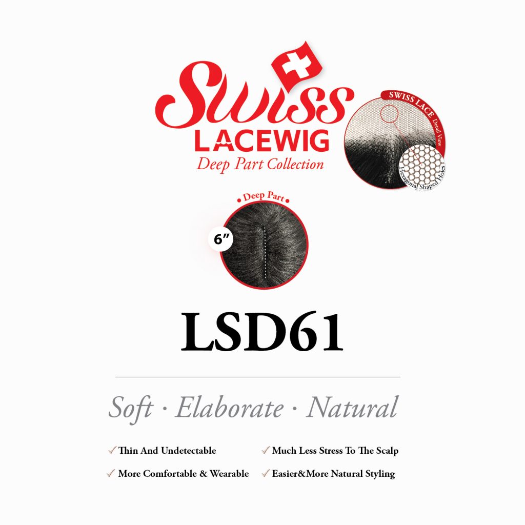 LH061:UHD LACE 5" DEEP PART WIG FS1B/BG