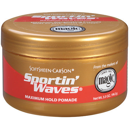 SPORTIN WAVES MAXIMUM POMADE, 3.5OZ