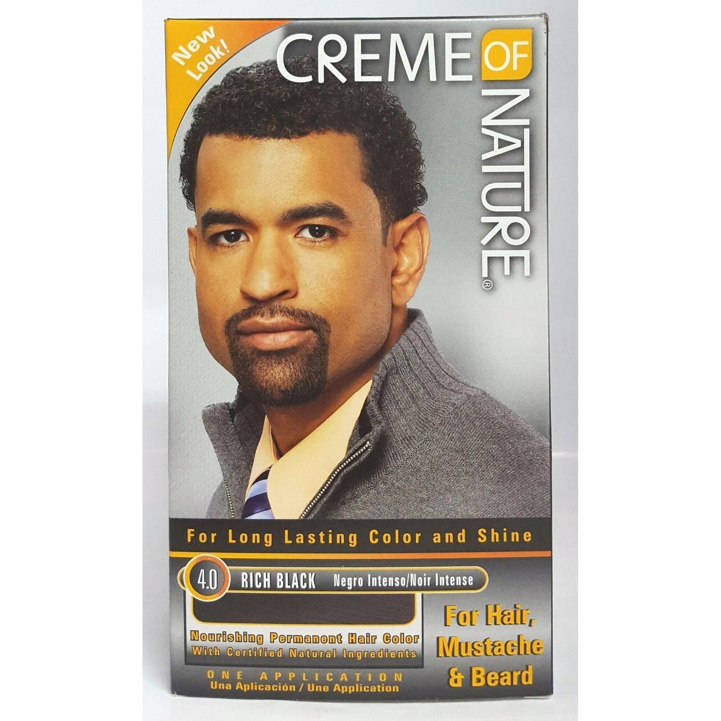 CON GEL MEN'S COLOR RICH BLACK #4.0