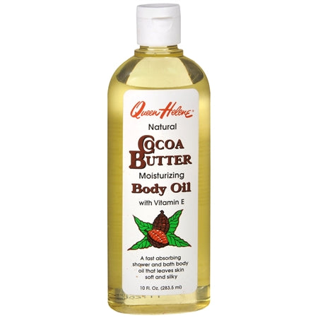 QH BODY OIL COCOA BUTTER 10 OZ