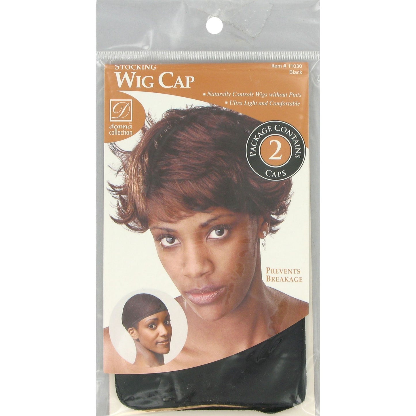 DONNA STOCKING WIG CAP 2PCS #11030