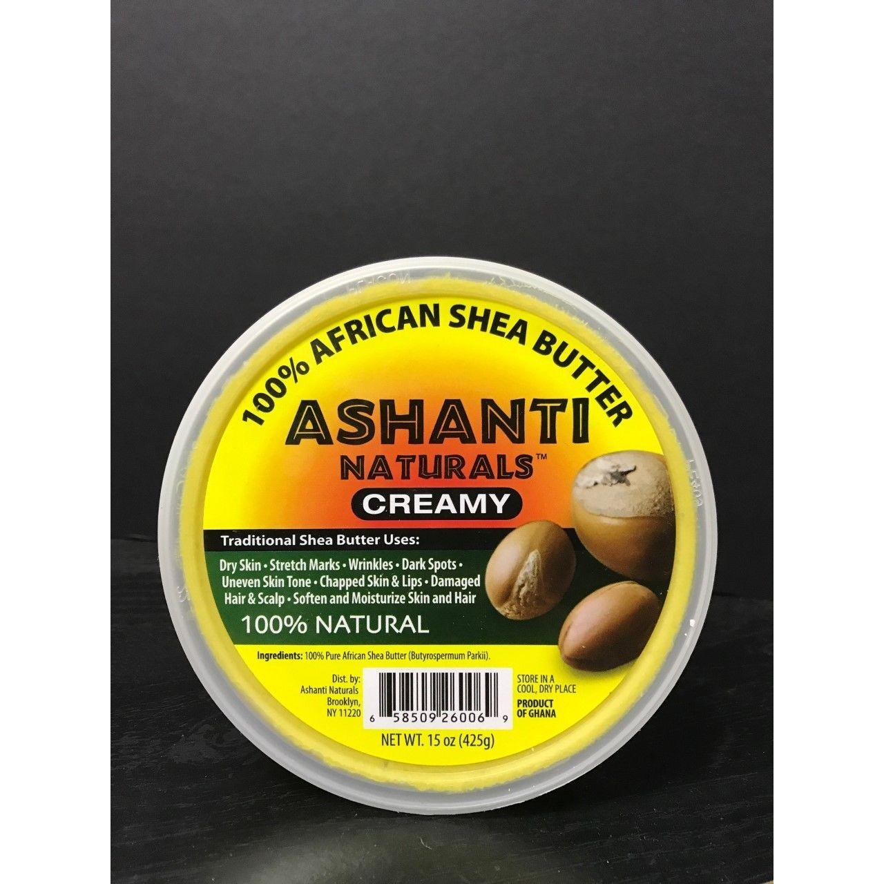ASHANTI 100% SHEA BUTTER CREAMY 15OZ