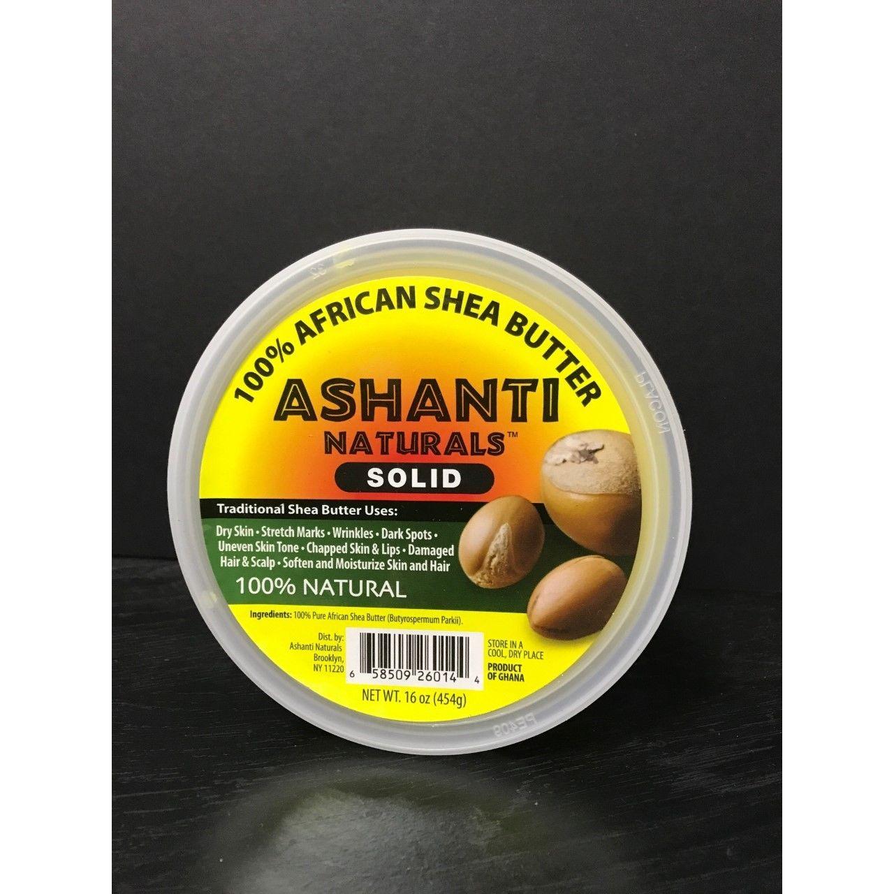 ASHANTI 100% SHEA BUTTER SOLID 16OZ
