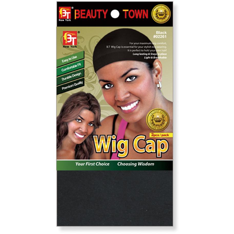 BT WIG CAP 2 PCS (BLK)