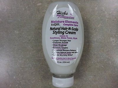 Hicks Total Transformations Hair -N- Scalp Styling CREAM 12 oz