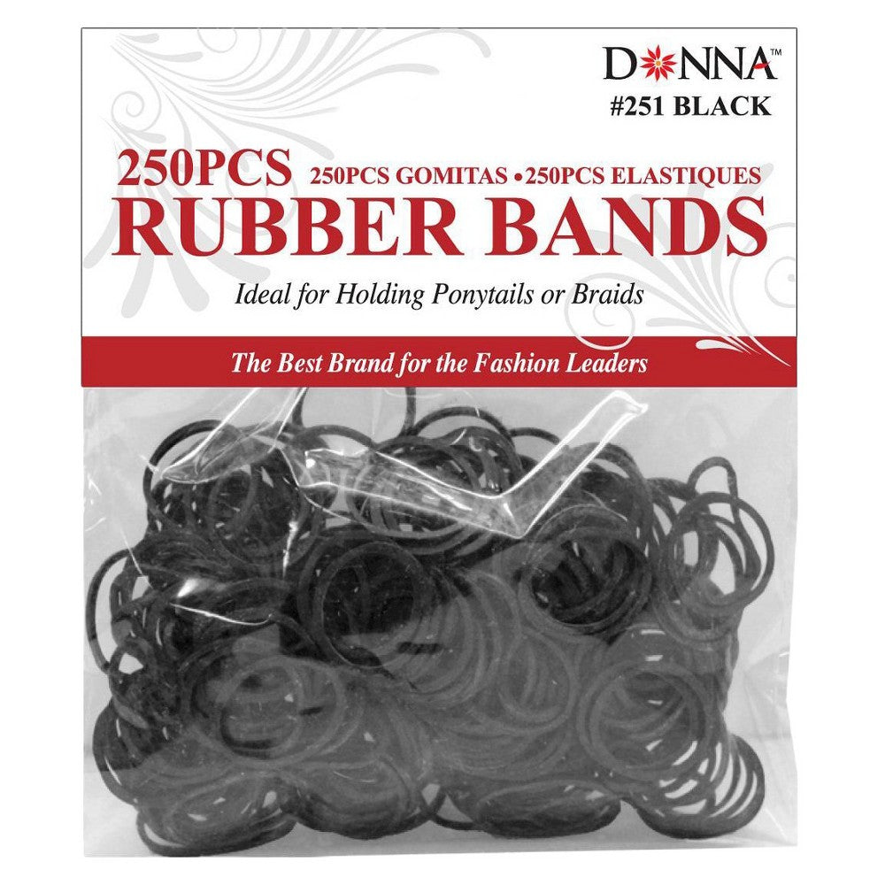 DONNA RUBER BANDS 300PC BLACK #251