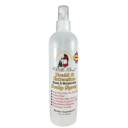WILL-GRO BRAID & EXTENTION SCALP SPRAY [REG] 12oz